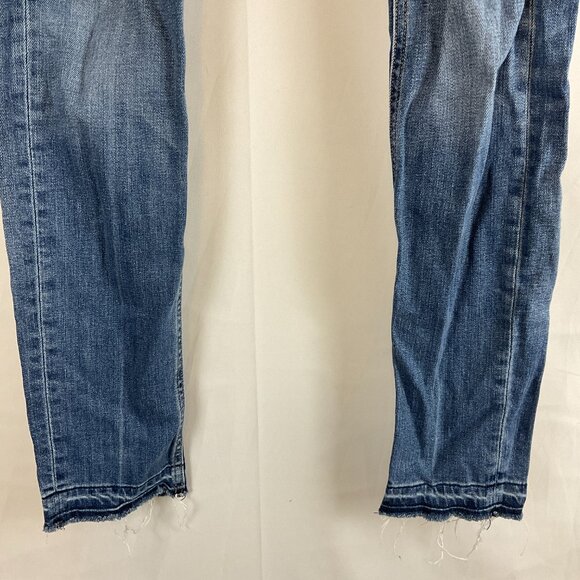 Rag & Bone Dre Jeans 24 Blue Raw Hem - Picture 4 of 11